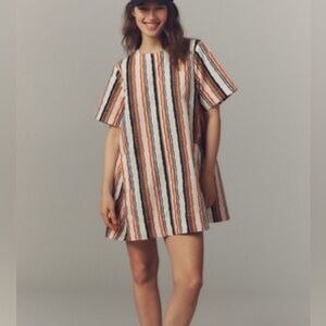 Maeve Multicolor Striped Mini Dress